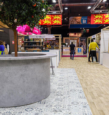 CTN floor coverings for fairs and exhibitions
