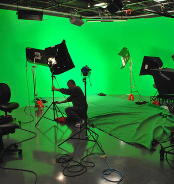 Green screens and floors
