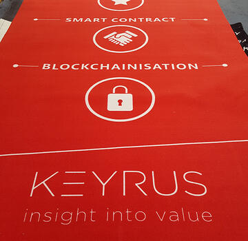 Custom-made and printed on carpet